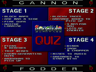 Cannon Fodder box art for Amiga
